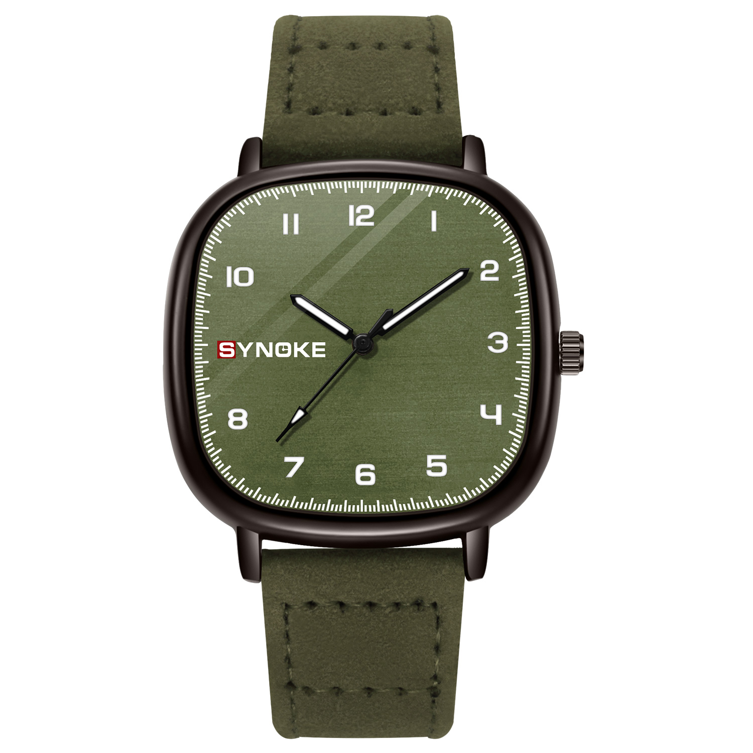 Leather Watch Band Men - Watch For Men SYNOKE Top Brand