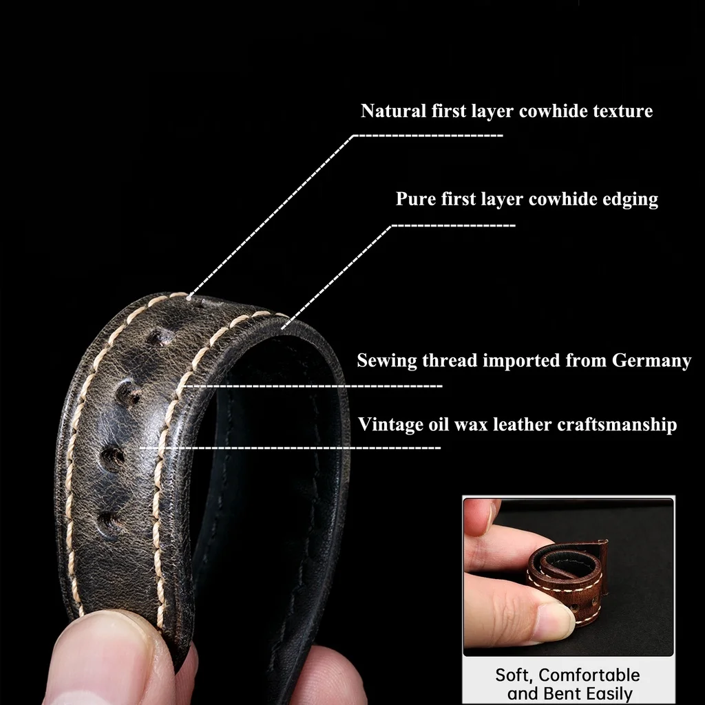 High Quality Genuine Leather S - огляд і ціна Leather Strap Quick Release
