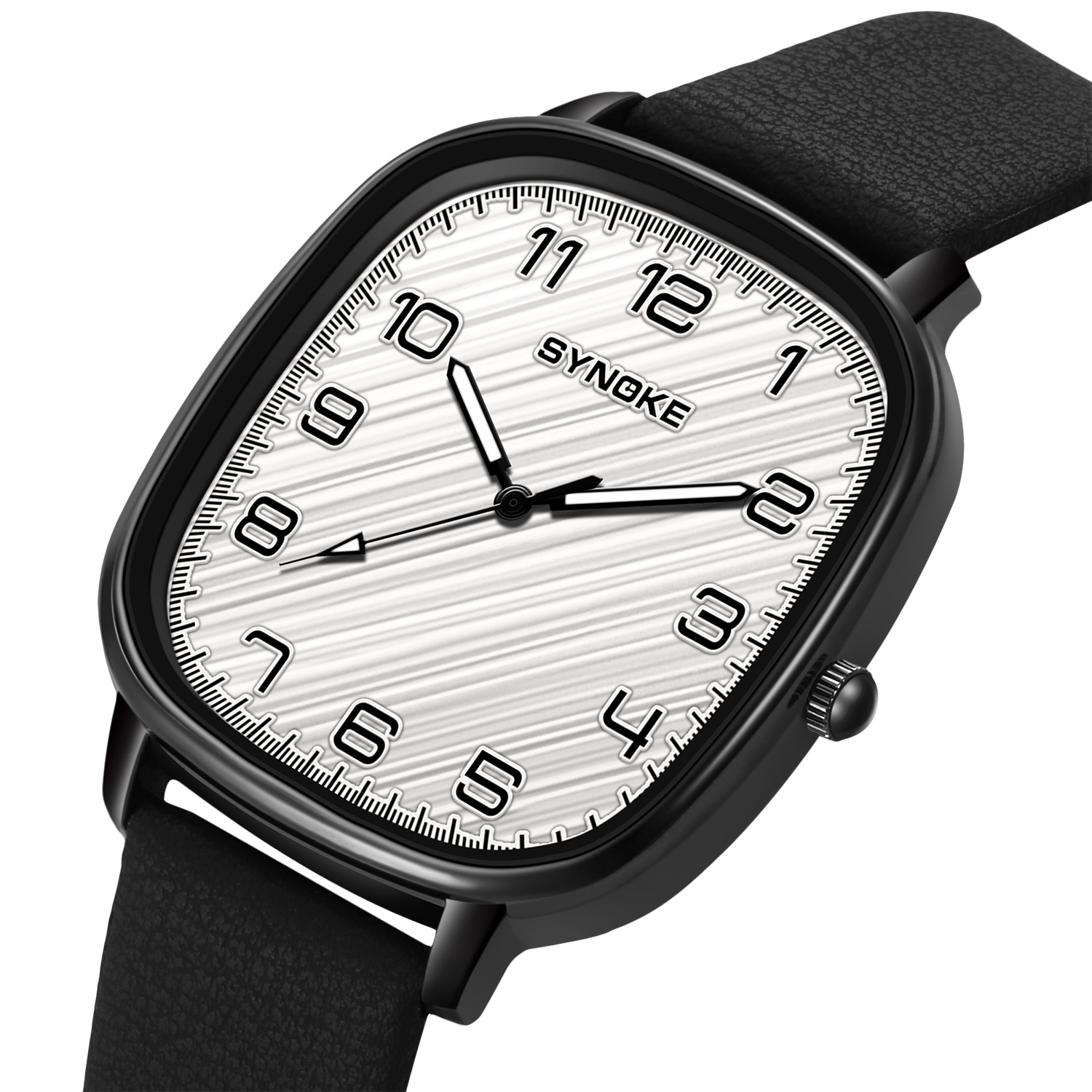 Watch For Men SYNOKE Top Brand - огляд і ціна Leather Watch Band Men
