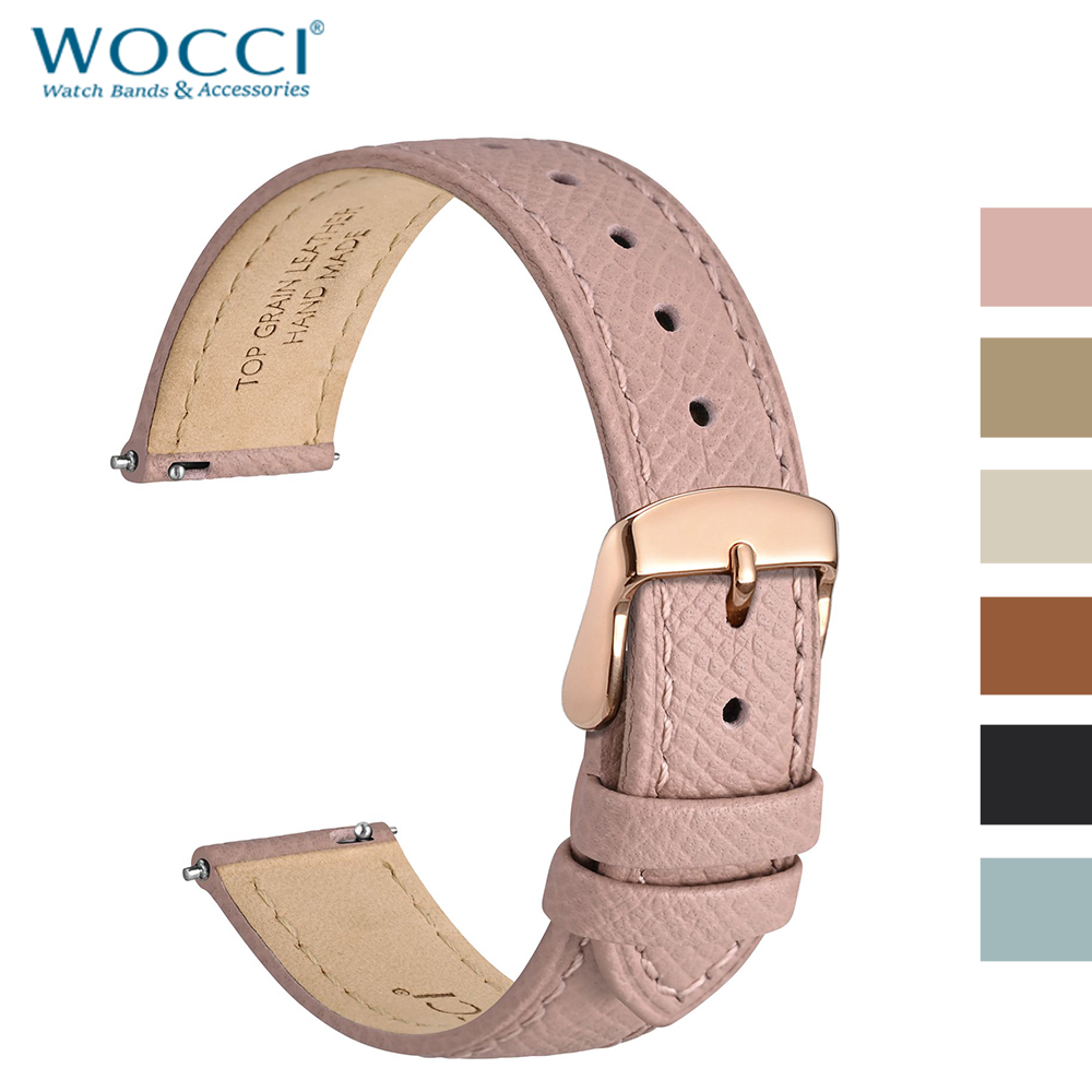 WOCCI Top Grain Leather Watch  - огляд і ціна Leather Strap Quick Release