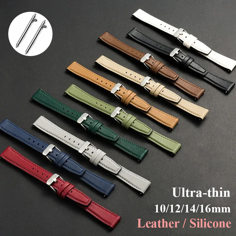 Ultra-thin Leather Watch Band  - огляд і ціна Leather Strap Quick Release